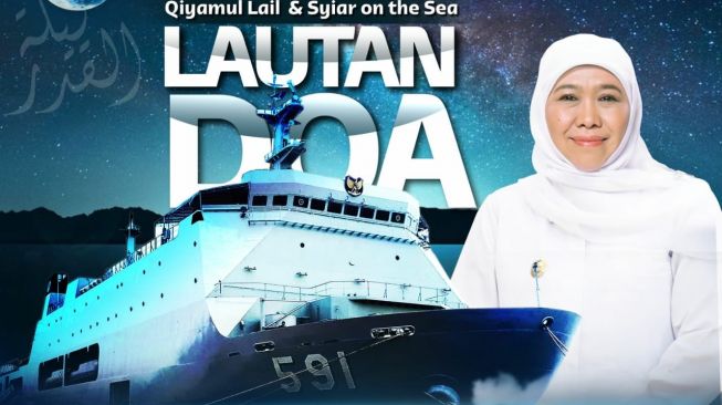 Lautan Doa Malam 21 Ramadhan, Khofifah bersama Forkopimda Jatim Gelar Qiyamul Lail dan Bermunajat di KRI Surabaya 591