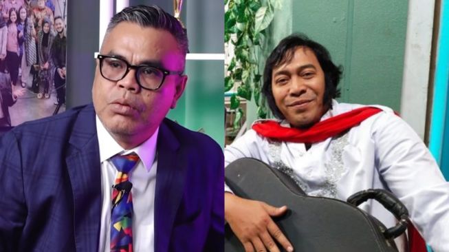 Kolase potret Abdel Achrian dan Komeng. (Instagram)