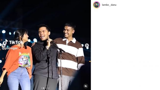 Fuji dan Fadly Faisal hadiri konser pertama Thariq Halilintar (Instagram/@lambe__danu)