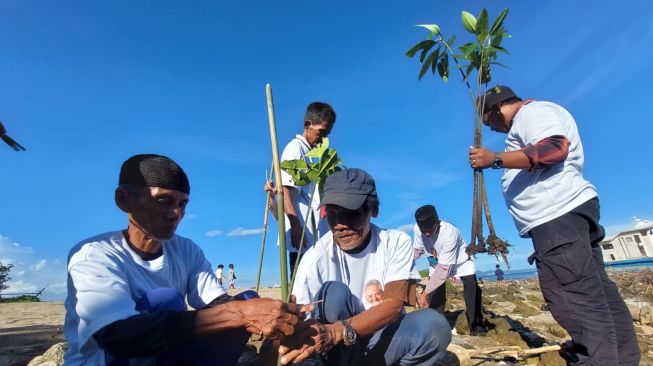 Peduli Lingkungan, Komunitas Nelayan Pesisir Lampung Ajak Warga Pesawaran Tanam Hutan Mangrove