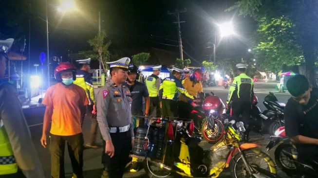 Jelang Lebaran, Satlantas Bojonegoro Amankan 28 Motor Knalpot Brong