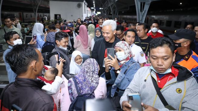 Kloter Pertama, 8 Gerbong Kereta Mudik Gratis Rute Jakarta Kutoharjo Diberangkatkan