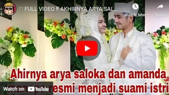 Hoaks Amanda Manopo dan Arya Saloka menikah. 