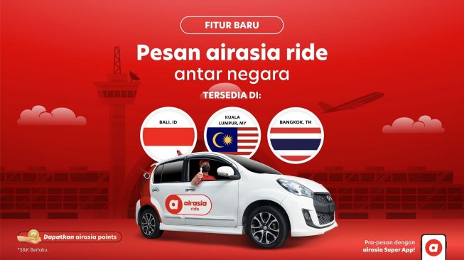 Cara Pemesanan Terjadwal Airasia Ride antar Negara