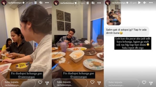 Rachel Vennya dituding kumpul kebo dengan Salim Nauderer oleh warganet. [Instagram]