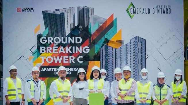 Ground breaking Tower C Apartemen Emerald Bintaro. (Foto: Istimewa)