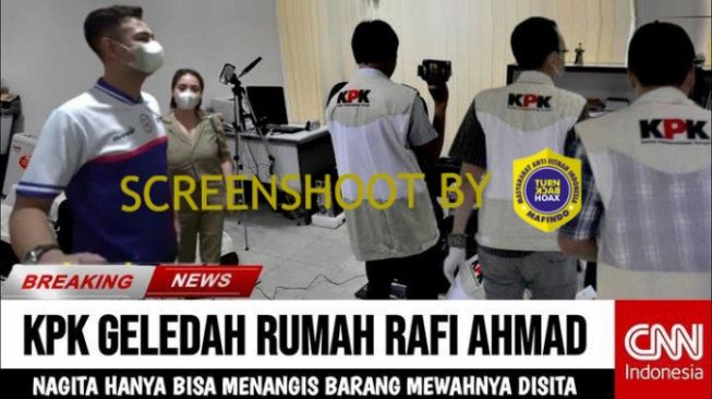 CEK FAKTA: Rumah Raffi Ahmad Digeledah KPK, Nagita Slavina Nangis Barang Mewahnya Disita, Benarkah?