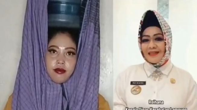 Kreatif Banget, Warganet Cosplay Jadi Reihana Kadinkes Lampung Sampai Viral: Hijab Nyentrik yang Dipakai Gak Kira-kira!