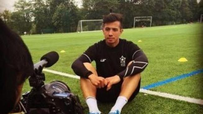 Pelatih Timnas Filipina U-22, Rob Gier, di SEA Games 2023. (Twitter/@RobDazoGier2)