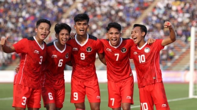 Selebrasi para pemain Timnas Indonesia U-22 (pssi.org)