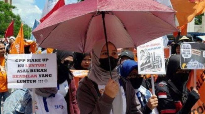 Ojek Online Batam Bergabung di Demo Buruh Peringati May Day, Serukan Isu Ini