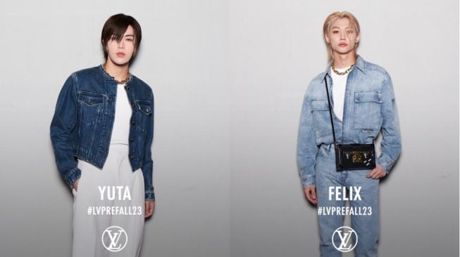 Hadiri Fashion Show LV, Interaksi Felix Stray Kids dan Yuta NCT 127 Jadi Sorotan