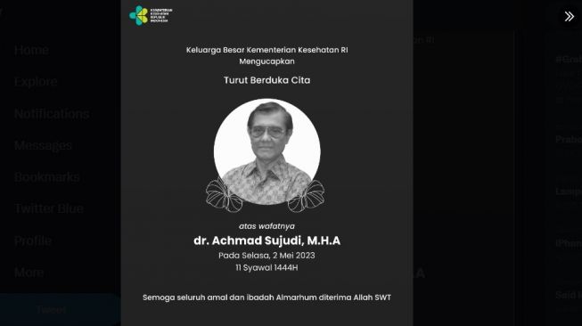 5 Fakta dan Profil Menarik Achmad Sujudi, Mantan Menkes yang Meninggal Hari Ini