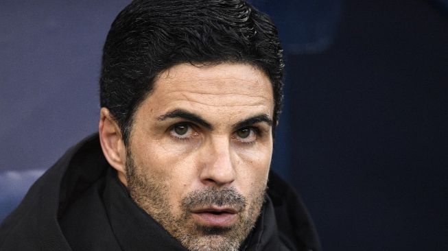 Manajer Arsenal, Mikel Arteta. [OLI SCARFF / AFP]