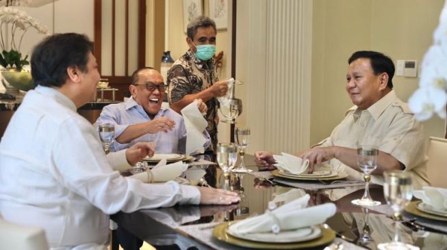 Prabowo Diam-diam Makan Siang Bareng Aburizal Bakrie dan Airlangga, Bahas Kerja sama Politik Golkar-Gerindra?