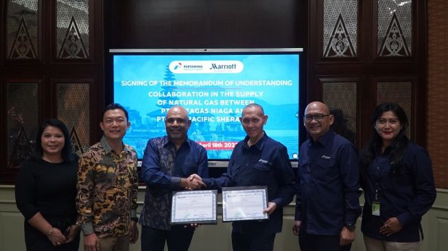 Dukung Upaya Dekarbonisasi di Sektor Perhotelan, Pertagas Niaga Teken MoU dengan Marriot Internasional Group