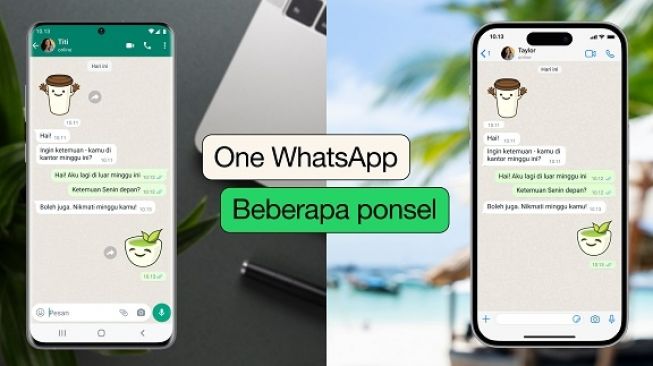 Fitur baru WhatsApp, satu akun WhatsApp di beberapa  ponsel. [WhatsApp Indonesia]