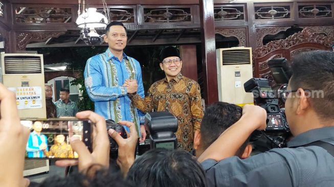 Disambut AHY, Cak Imin dan Jajaran PKB Sambangi Cikeas untuk Bertemu SBY