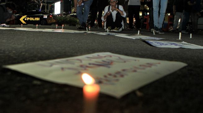 Hari Kemerdekaan Pers Sedunia, AJI Palembang Aksi 1.000 Lilin Teruntuk Kebebasan Berekspresi