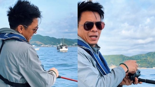 Potret Ariel NOAH Mancing di Laut Jepang (Instagram/@arielnoah)