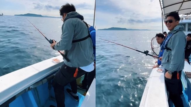 Potret Ariel NOAH Mancing di Laut Jepang (Instagram/@arielnoah)