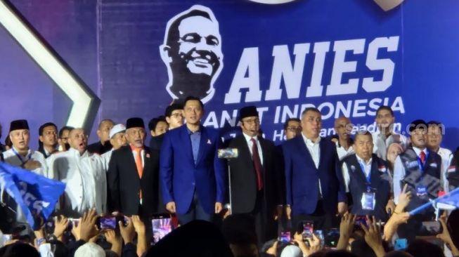 Disambut Teriakan Presiden, Anies Hadiri Acara Deklarasi Relawan ANIES