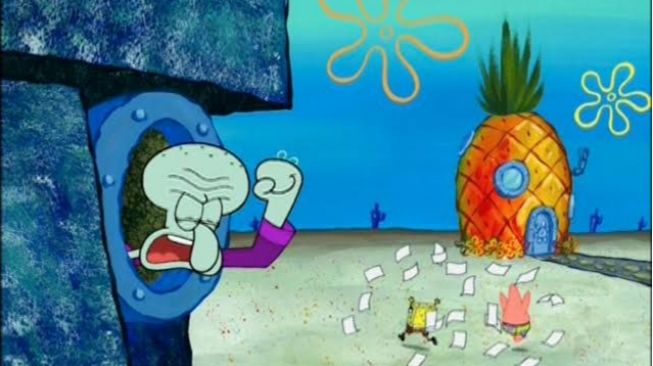 3 Perbuatan Spongebob yang sampai Membuat Squidward Kesal, Kena Imbasnya