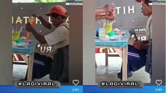 Ada-ada Saja Tingkah Bapak Ini, Botol Saus Mau Dikapak Cuma karena Isinya Susah Keluar