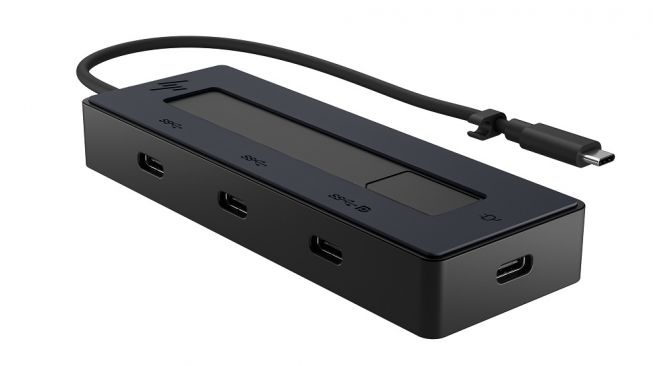 HP 4K USB-C Multiport Hub. [HP inc.]