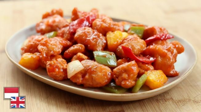 Resep Ayam Saus Asam Manis ala Chinese Resto, Daging Juicy Bumbu Meresap