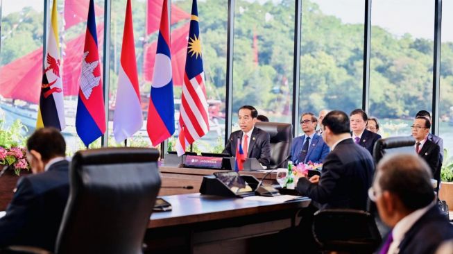 Presiden Joko Widodo saat pembukaan KTT ke-42 ASEAN di Labuan Bajo, NTT, Rabu (10/5/2023). [Foto: Muchlis Jr - Biro Pers Sekretariat Presiden]