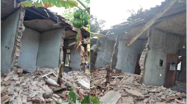 Diguyur Hujan, Rumah Warga Desa Ratawangi Ciamis Ambruk