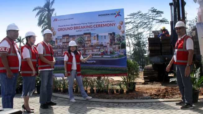 Modernland Realty Ground Breaking Pusat Kuliner dan Belanja di Pusat Kota Modern