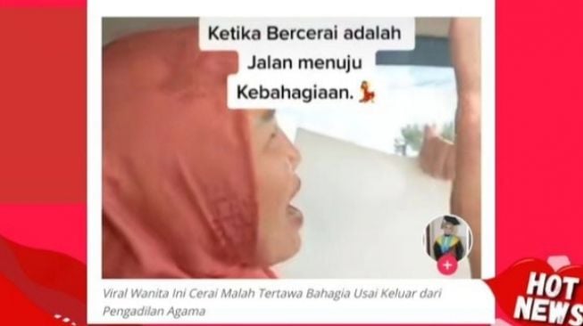 Aksi Wanita yang Bahagia setelah Resmi Bercerai, Bersyukur dan Penuh Senyum