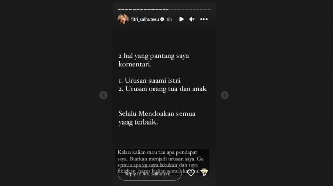 Fitri Salhuteru ogah ikut campur urusan Nikita Mirzani (Instagram/@fitri_salhuteru)