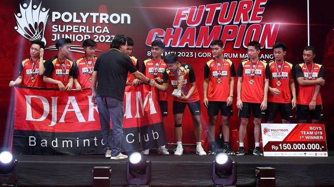 Raih 3 Piala Bergengsi, PB Djarum Juara Umum Superliga Junior 2023