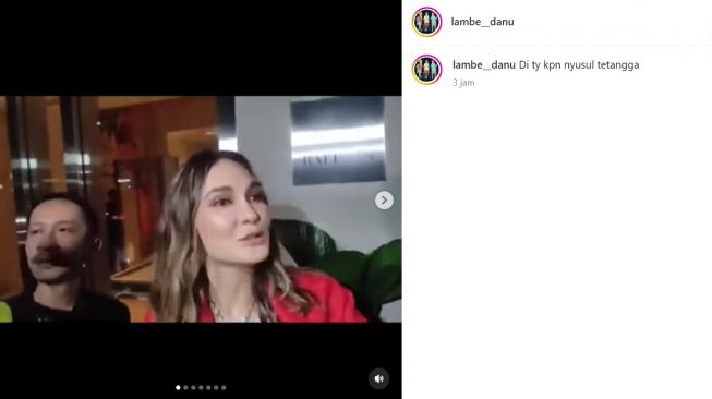 Luna Maya bingung ditanya kapan nyusul nikah (Instagram/@lambe__danu)