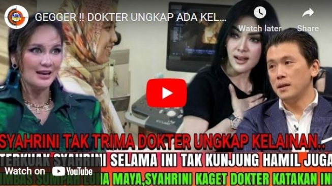 Hoaks dokter ungkap kelainan Syahrini sehingga tak bisa hamil. 