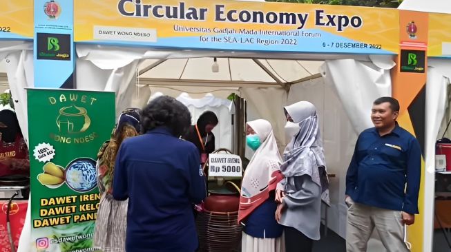 Es Dawet Wong Ndeso saat mengikuti Circular Economy Expo DIY 2022 lalu (Ist)