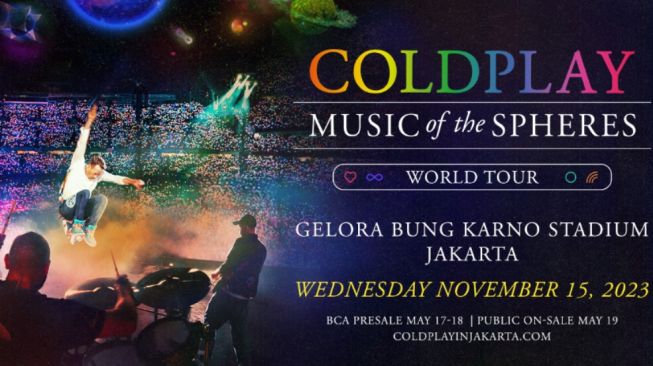 Enam barang yang tidak boleh dibawa saat menonton konser Coldplay di Jakarta. (coldplayinjakarta.com)