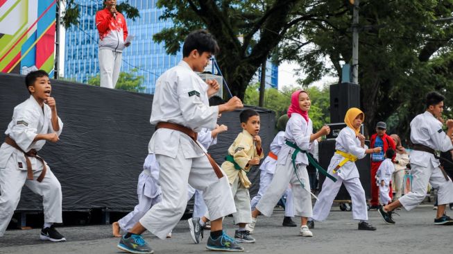 Serunya CFD di Medan, Diisi Olahraga Beladiri Kempo