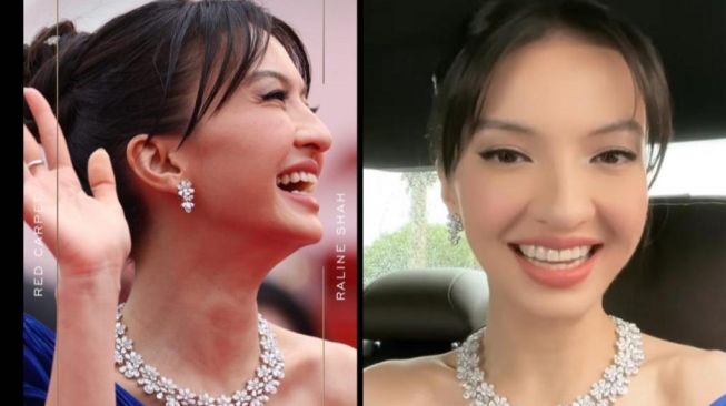 Cantik Pakai Gaun Biru, Kehadiran Raline Shah di Cannes Film Festival 2023 Dipertanyakan Warganet