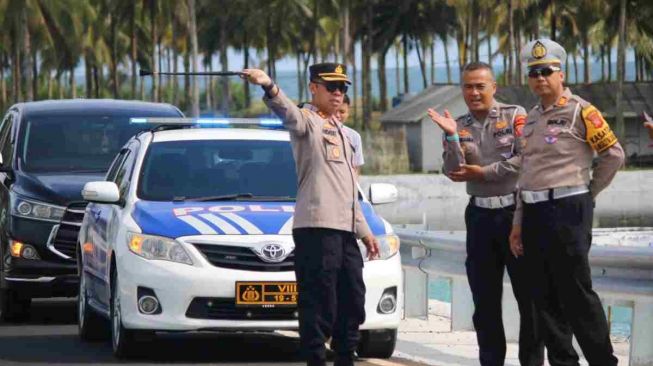 Satlantas Polres Pangandaran Tertibkan Pemotor 