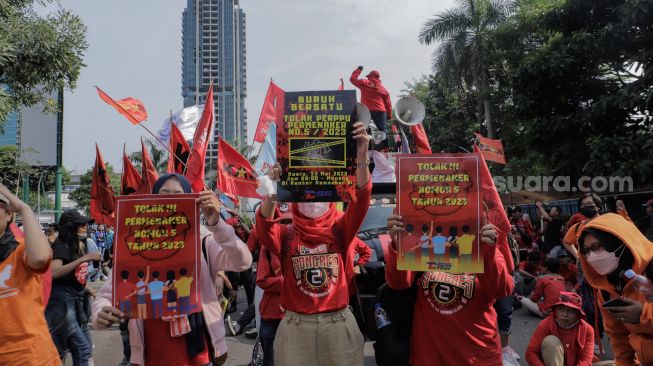 Demo Buruh Hari Ini, Hindari Kawasan Monas Dan Gedung DPR