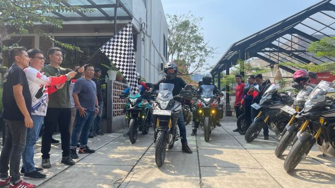 Gathering Komunitas Honda CB150X di Jakarta Selatan dan Ultah Honda Tiger 20 Tahun, Wahana Dukung Dua Acara Seru