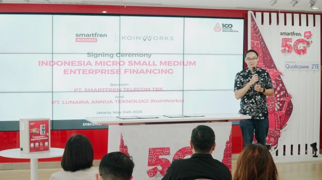 Smartfren Business dan KoinWorks Tandatangani MoU untuk Pembiayaan Usaha Mikro Kecil dan Menengah Indonesia