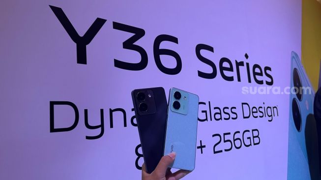 Vivo Y36 4G dan Vivo Y36 5G resmi dikenalkan ke Indonesia pada Kamis (25/5/2023). [Suara.com/Dicky Prastya]