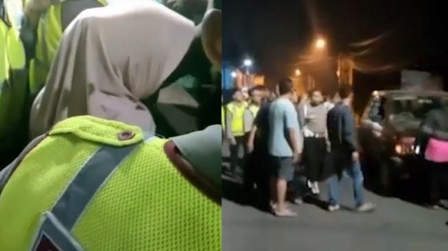 Detik-detik Ibu Kades di Sidoarjo Dievakuasi Polisi, Warga Murka