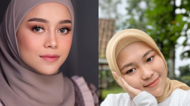 Adu Gaya Lesti Kejora dan Selfi DA (Kolase Instagram lestykejora dan lida_selfi07)