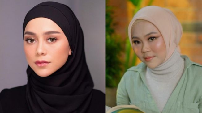 Adu Gaya Lesti Kejora dan Selfi DA (Kolase Instagram lestykejora dan lida_selfi07)